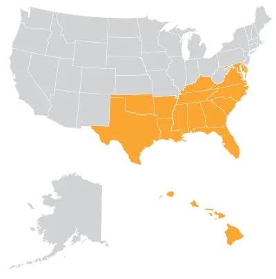 Southeast Map