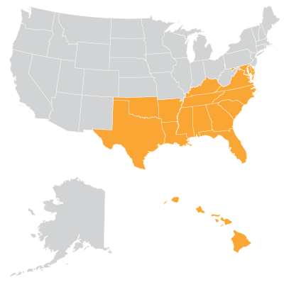 Southeast Map